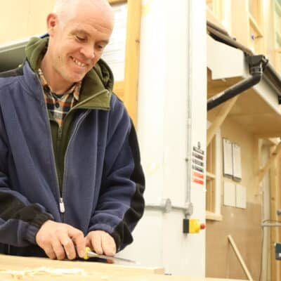 Adult student on Family DIY community course