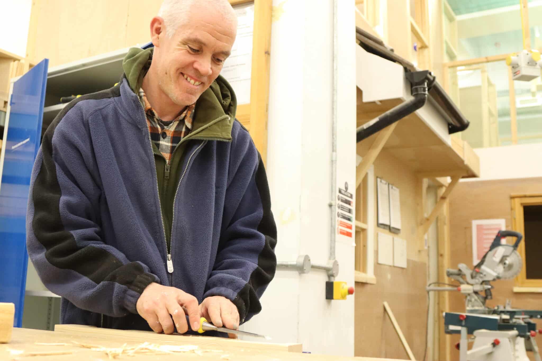 Adult student on Family DIY community course