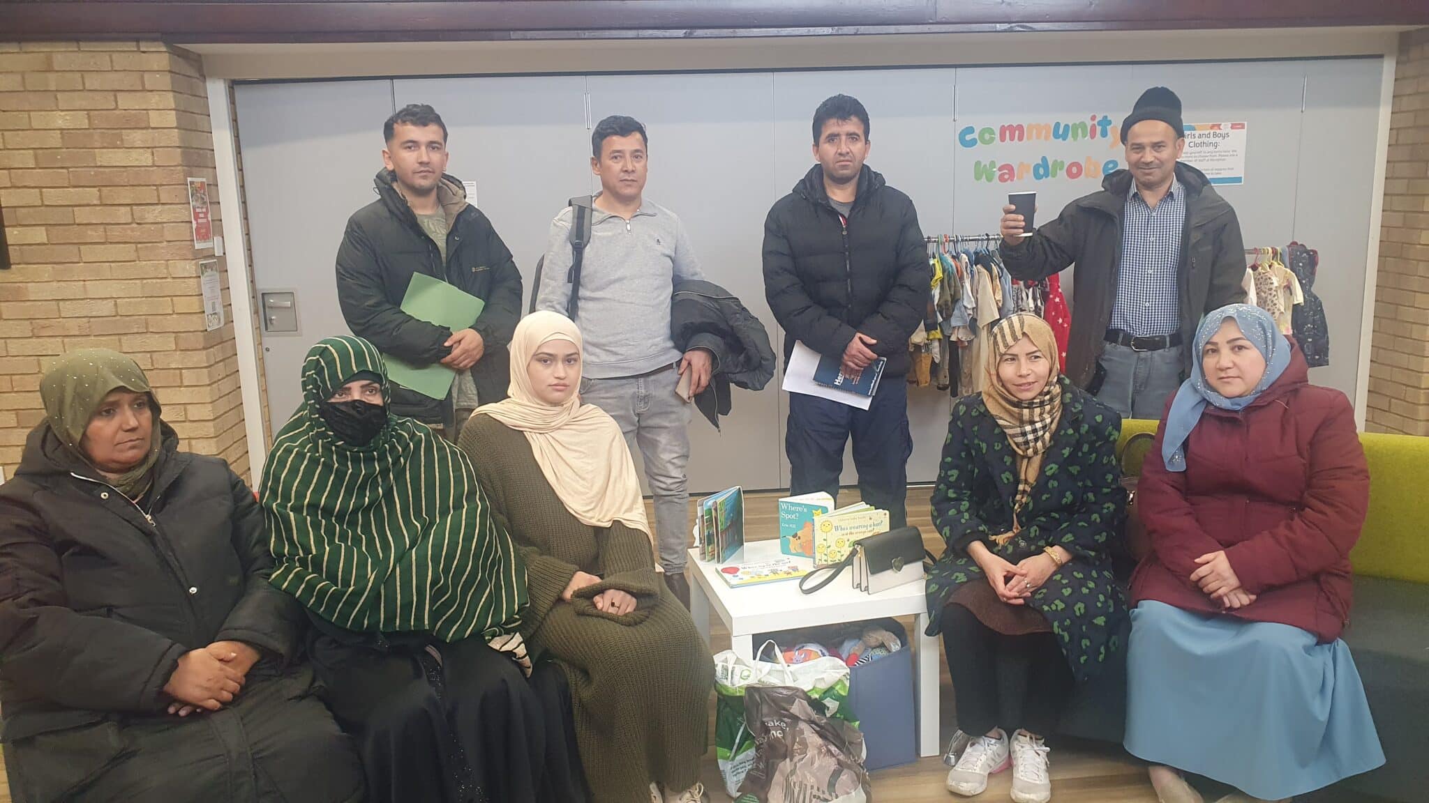 ESOL students conversation club solihull - students sitting in class