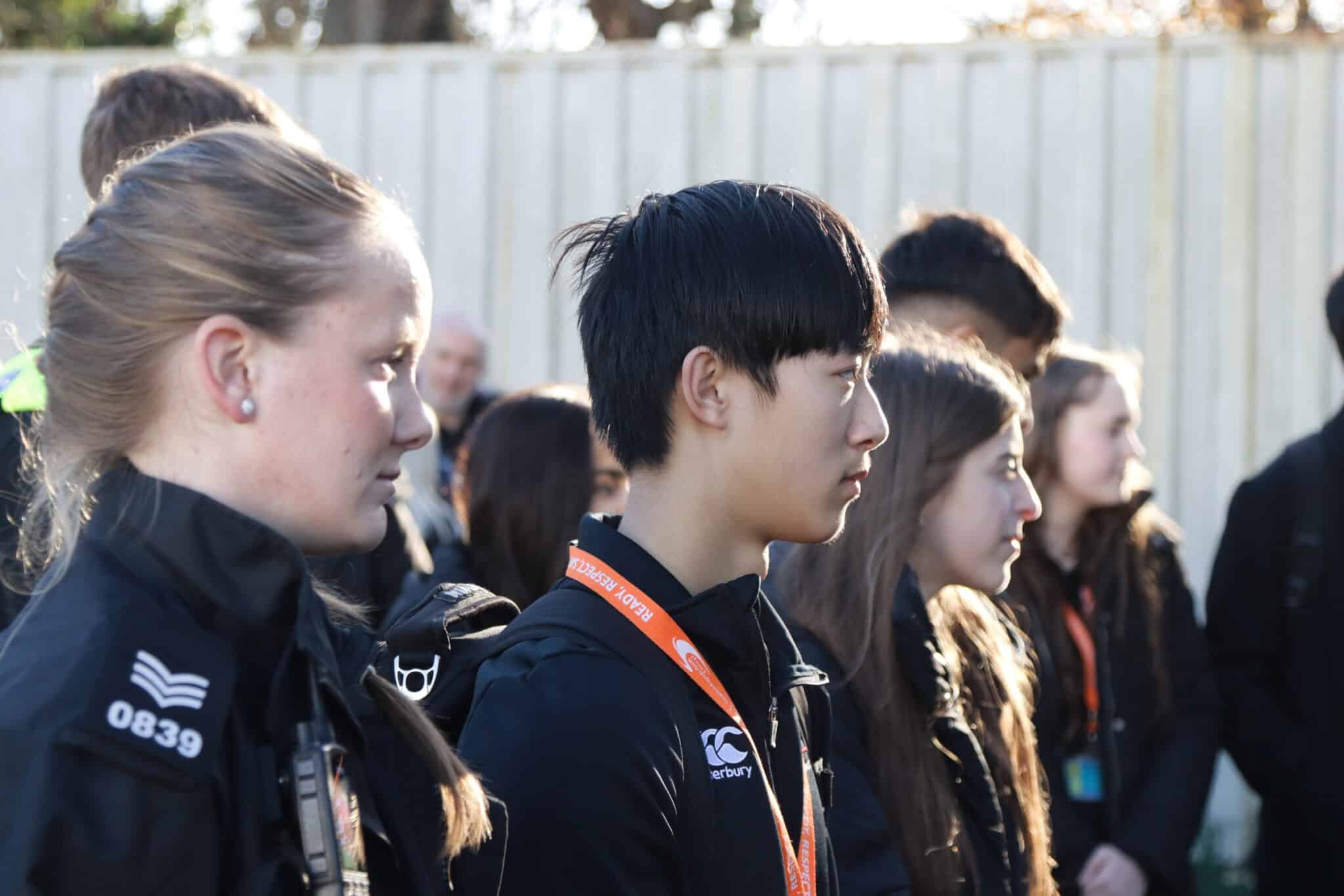 students during live simulation