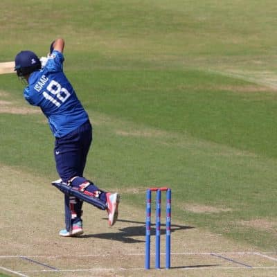 Solihull College Sport student playing cricket